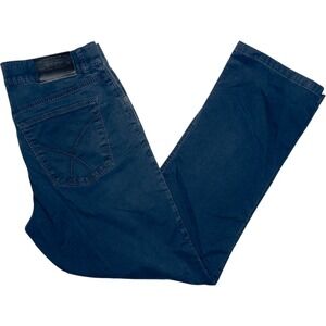 BRAX Cooper Fancy BX Regular Fit Dark Navy Blue Men's Pants 32x28 Chino Stretch